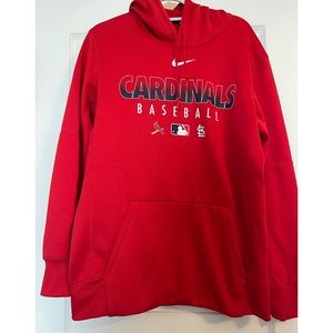 NWOT. Nike Men’s Red St. Louis Cardinals Authentic Collection Pullover Hoodie.